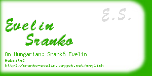 evelin sranko business card